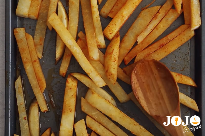 How To Make Jicama Fries - #4 Step