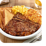 T-Bone Steak & Eggs