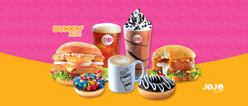 Menu for Dunkin Donuts With Prices