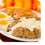 2 Eggs & Country Fried Steak