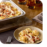 Asiago Tortelloni Alfredo with Grilled Chicken Catering