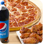 Pizza, Wings, Pepsi