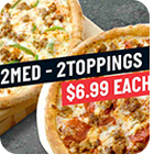 Two Medium 2-Toppings