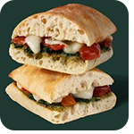 Tomato & Mozzarella on Focaccia