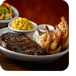 Ribeye 12oz & Grilled Shrimp