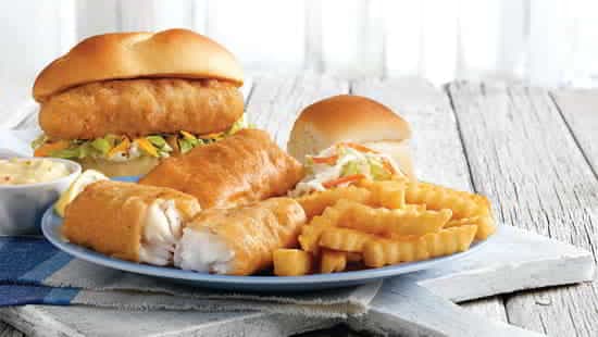 Indulge in the Culver's 3-Piece Cod Dinner - a tempting plate of food that will leave you wanting more.
