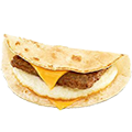 Turkey Sausage Egg and Cheese Wrap